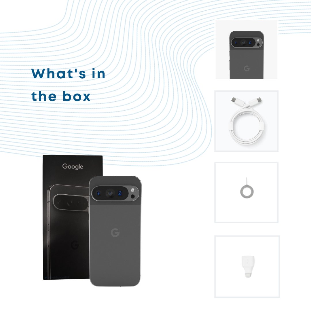 New /Sealed Google Pixel 9 Pro XL – Android 5G Smartphone with wide - angle lens and 24 - hour battery – 1TB - Phones From Home