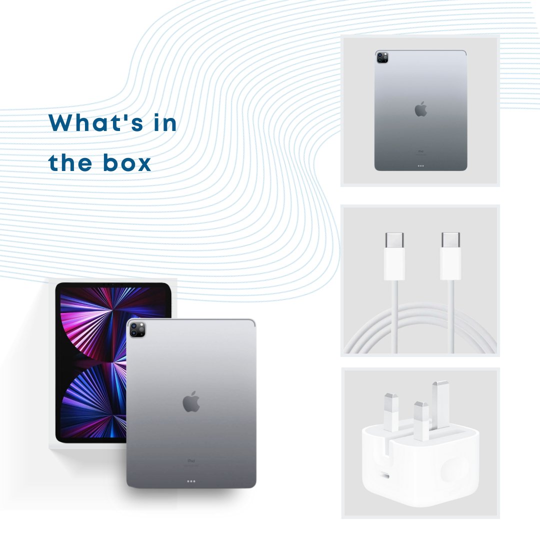 2021 Apple 11 - inch iPad Pro (Wi - Fi, Cellular 256GB - Silver (3rd generation) - Phones From Home