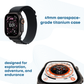 Apple Watch Ultra 3 GPS + Cellular 49mm Smartwatch, Sports Watch with Black Rugged Titanium Case with Black Alpine Loop Fitness Tracker, Precision GPS, Extra-Long Battery Life, Carbon Neutral