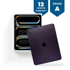 Apple iPad Pro 13-inch (M4): Ultra Retina XDR display, 256GB, Landscape 12MP Front Camera/12MP Back Camera, Wi-Fi 6E + 5G Cellular with eSIM, All-Day Battery Life, Standard glass - Space Black - Phones From Home