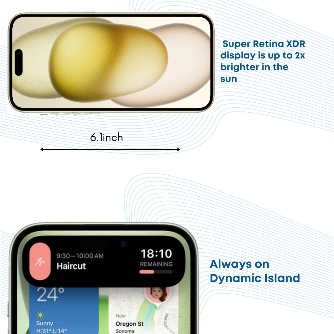 Apple iPhone 15 128GB - Yellow - Phones From Home