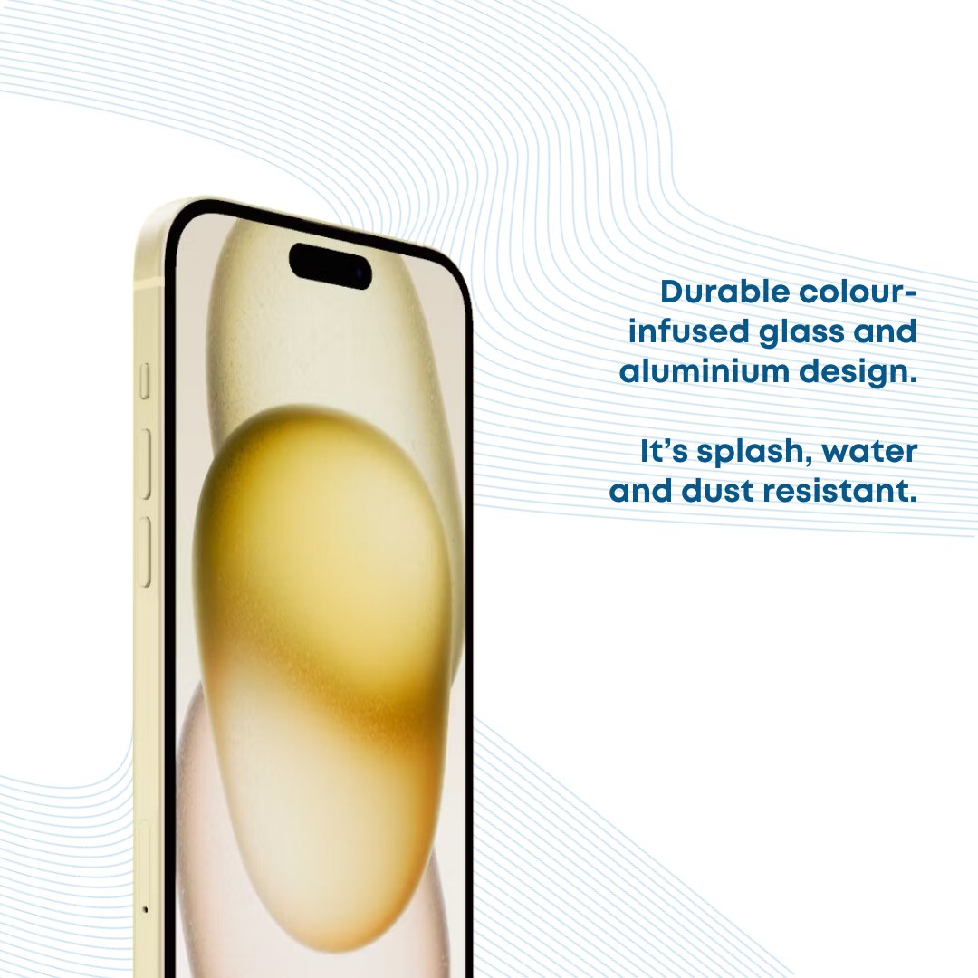 Apple iPhone 15 128GB - Yellow - Phones From Home