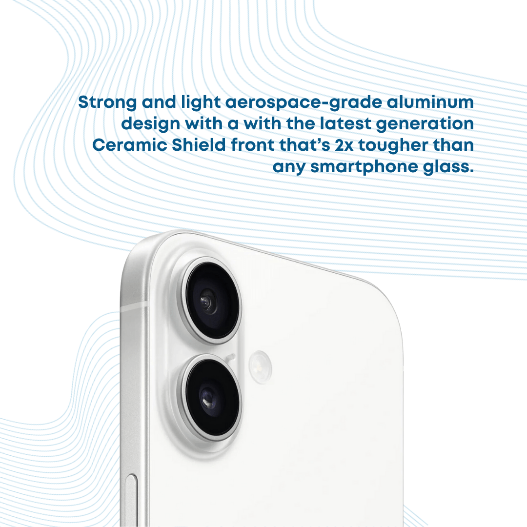 Apple iPhone 16 128GB - White - Phones From Home