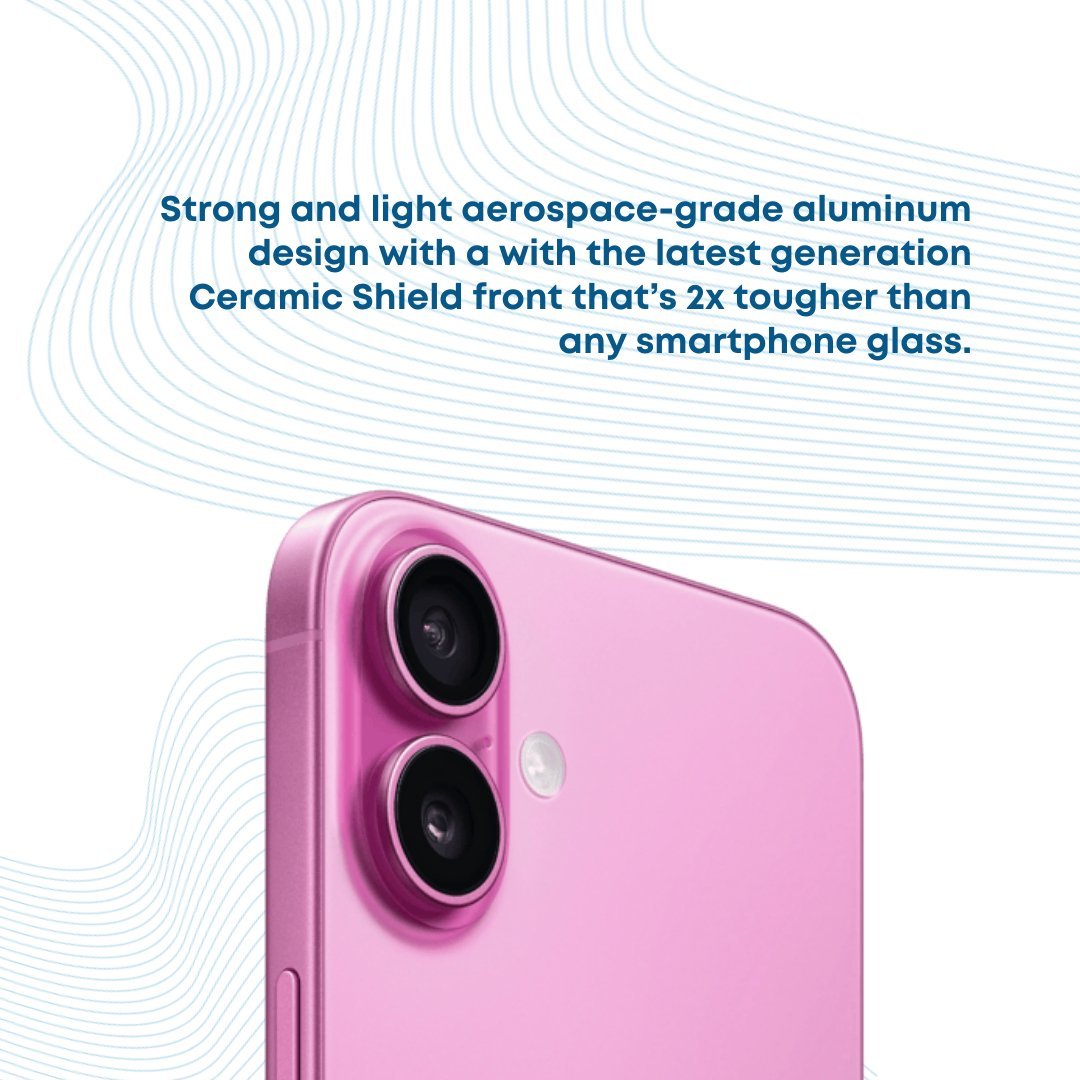 Apple iPhone 16 Plus 128GB - Pink - Phones From Home