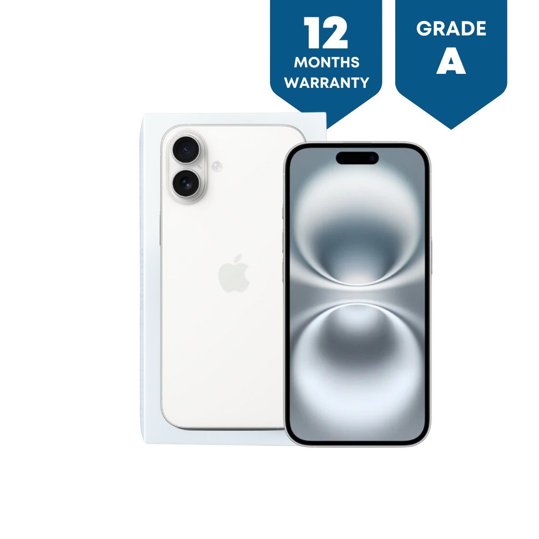 Apple iPhone 16 Plus 128GB - White - Phones From Home