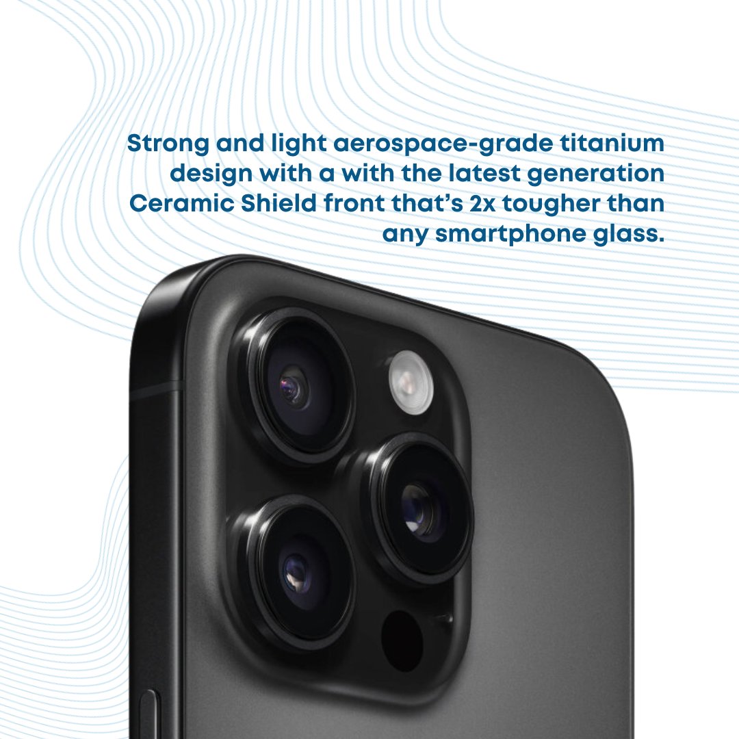 Apple iPhone 16 Pro (128GB) - Black Titanium