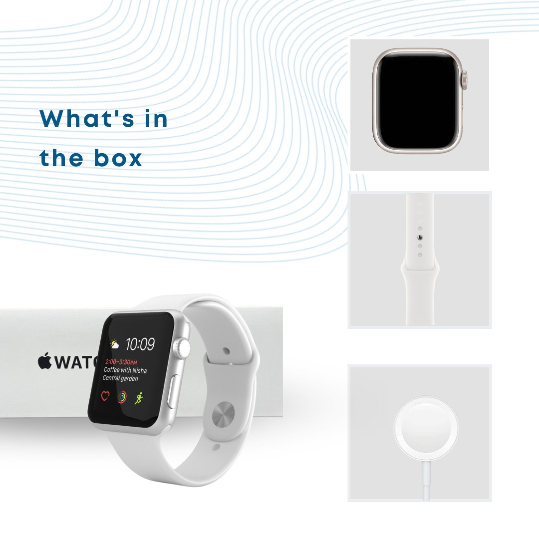 Apple Watch SE 2nd generation GPS 40mm Starlight Aluminium Case with Sport Band - Regular - Phones From Home