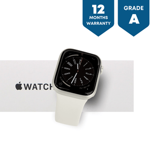 Apple Watch SE 2nd generation GPS 44mm Starlight Aluminium Case with Sport Band - Regular - Phones From Home