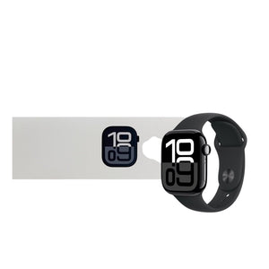 Apple Watch Series 10 GPS & Cellular 46 mm Smartwatch with Jet Black Aluminium Case with Ink Sport Loop - One Size. Fitness Tracker, ECG App, Always - On Retina Display, Carbon Neutral - Phones From Home