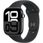 Apple Watch Series 10 GPS & Cellular 46mm Smartwatch with Black Aluminium Case with black Sport Loop - One Size. Fitness Tracker, ECG App, Always - On Retina Display, Carbon Neutral - Phones From Home