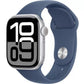 Apple Watch Series 10 GPS & Cellular 46mm Smartwatch with Silver Aluminium Case with Ink Sport Loop - One Size. Fitness Tracker, ECG App, Always - On Retina Display, Carbon Neutral - Phones From Home