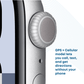 Apple Watch Series 10 GPS & Cellular 46mm Smartwatch with Silver Aluminium Case with Ink Sport Loop - One Size. Fitness Tracker, ECG App, Always - On Retina Display, Carbon Neutral - Phones From Home