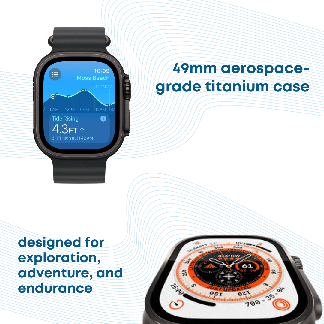 Apple Watch Ultra 2 GPS + Cellular 49mm Smartwatch, Sports Watch with Black Rugged Titanium Case with Black Alpine strap Loop Fitness Tracker, Precision GPS, Extra - Long Battery Life, Carbon Neutral - Phones From Home