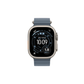 Apple Watch Ultra (GPS + Cellular, 49mm) Smart watch - Titanium Case with Blue ocean band One size Fitness Tracker, Precision GPS, Action Button, Extra - Long Battery Life, Brighter Retina Display - Phones From Home