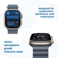 Apple Watch Ultra (GPS + Cellular, 49mm) Smart watch - Titanium Case with Blue ocean band One size Fitness Tracker, Precision GPS, Action Button, Extra - Long Battery Life, Brighter Retina Display - Phones From Home