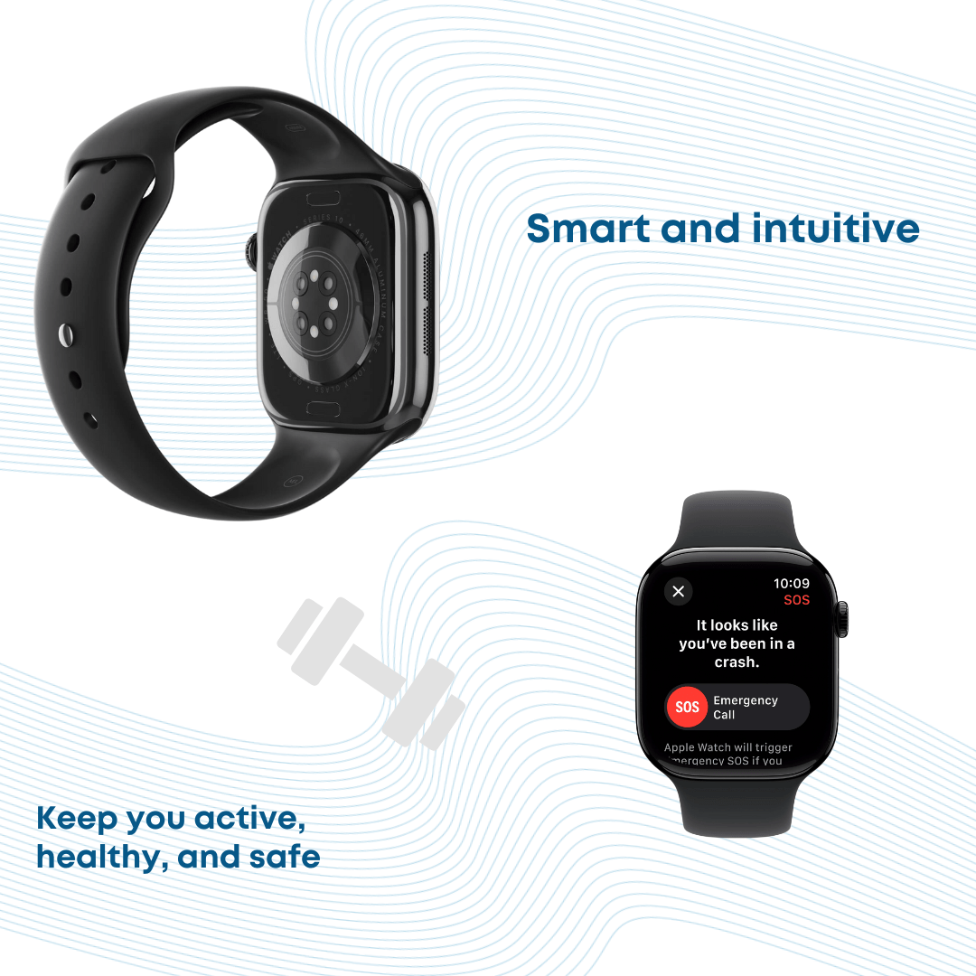 NEW (Sealed) Apple Watch Series 10 GPS 46 mm Smartwatch with Jet Black Aluminium Case - Phones From Home