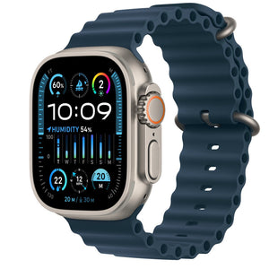 NEW (Sealed) Apple Watch Ultra 4 Titanium Natural Blue ocean band - Phones From Home
