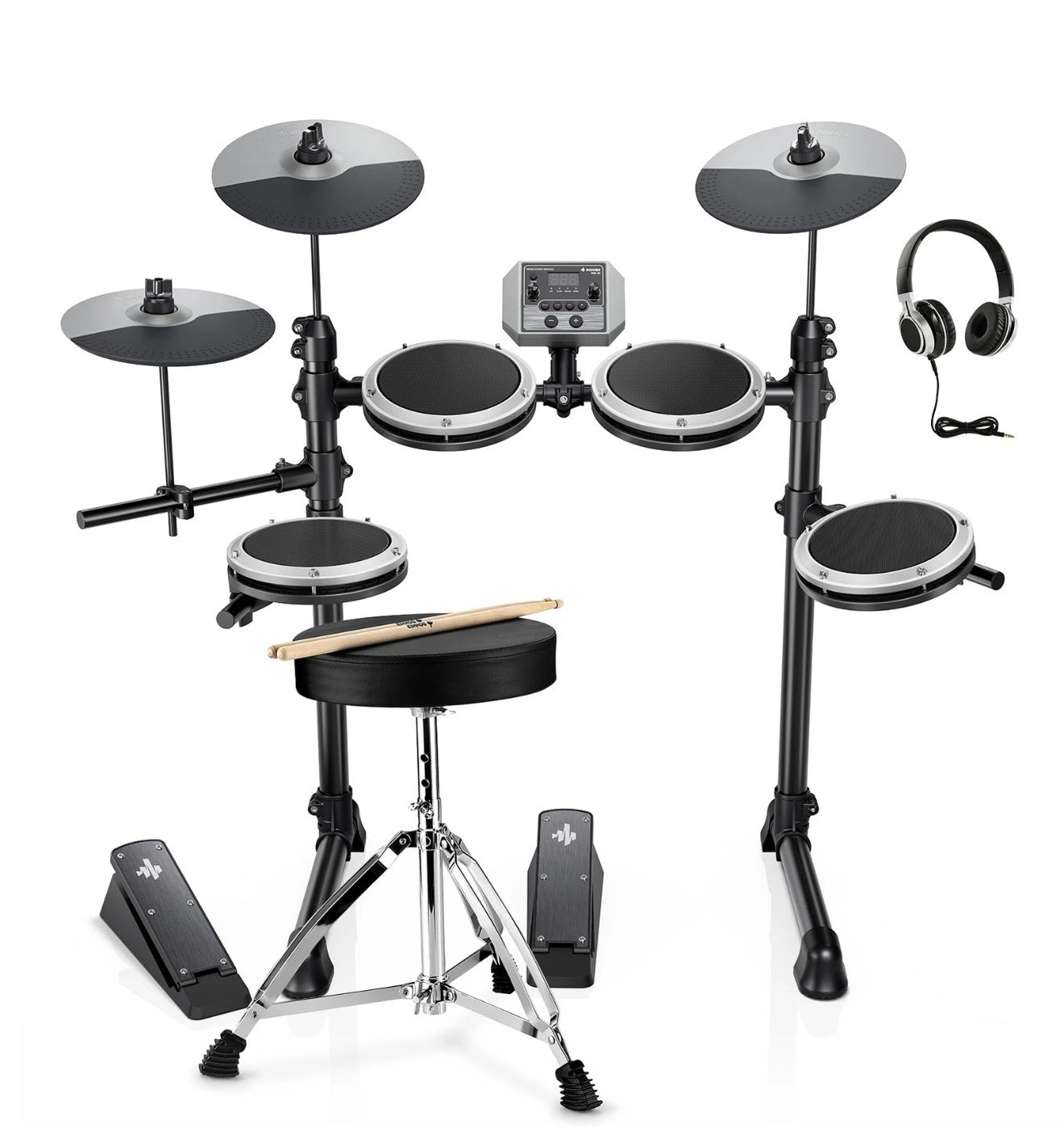 NEW (Sealed) Donner DED - 80 Electric Drum Kit 7'' Quiet Mesh Pads 180 Sounds + Drum Lessons - Phones From Home