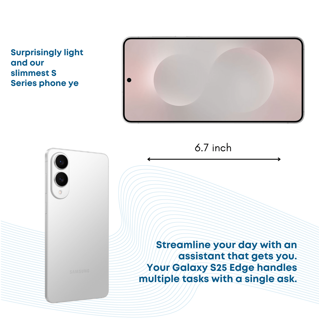 NEW (Sealed) Samsung Galaxy S25 Edge 512GB - Silver - Phones From Home