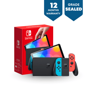 NEW (Sealed)Nintendo Switch (OLED Model) - Neon Blue/Neon Red - Phones From Home