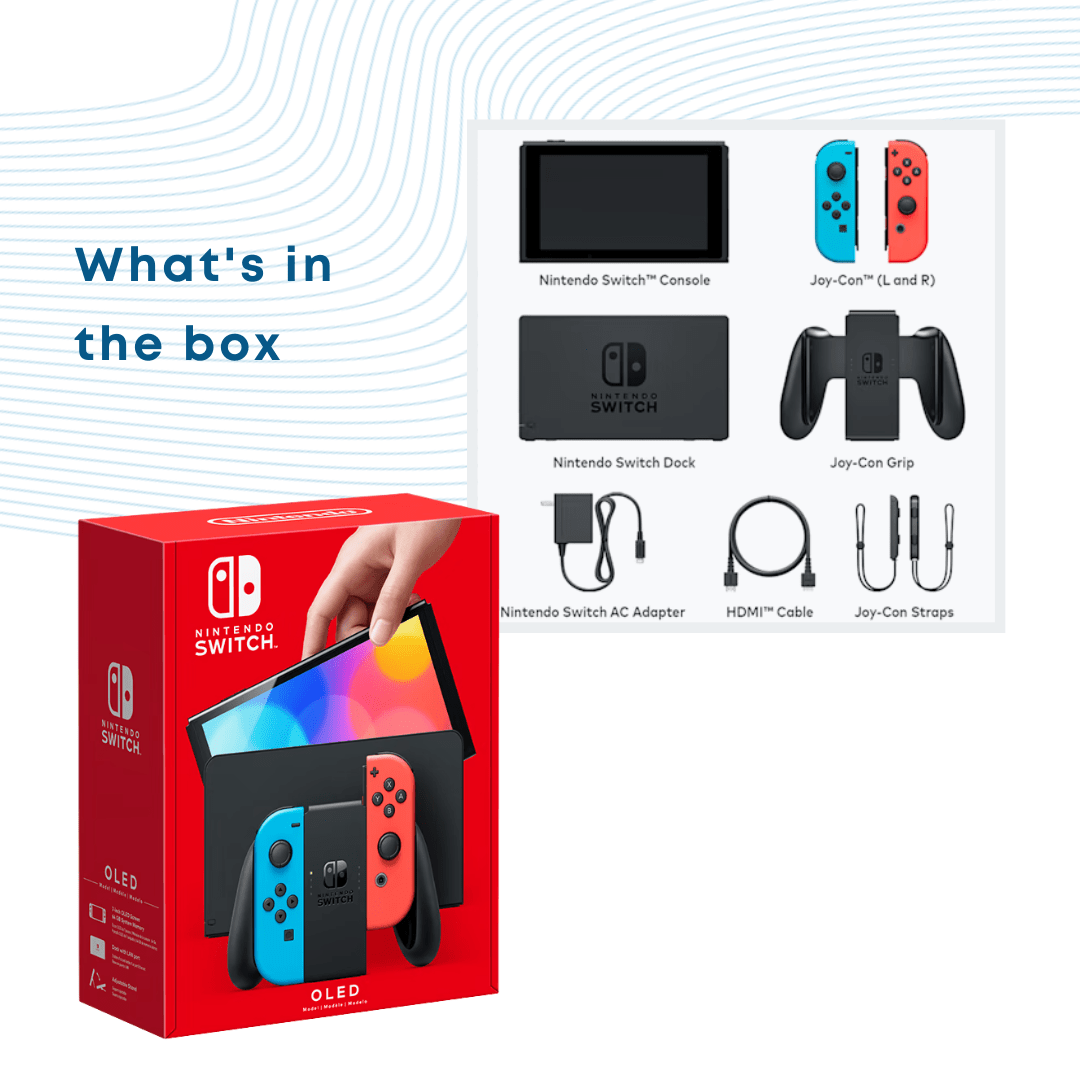 NEW (Sealed)Nintendo Switch (OLED Model) - Neon Blue/Neon Red - Phones From Home