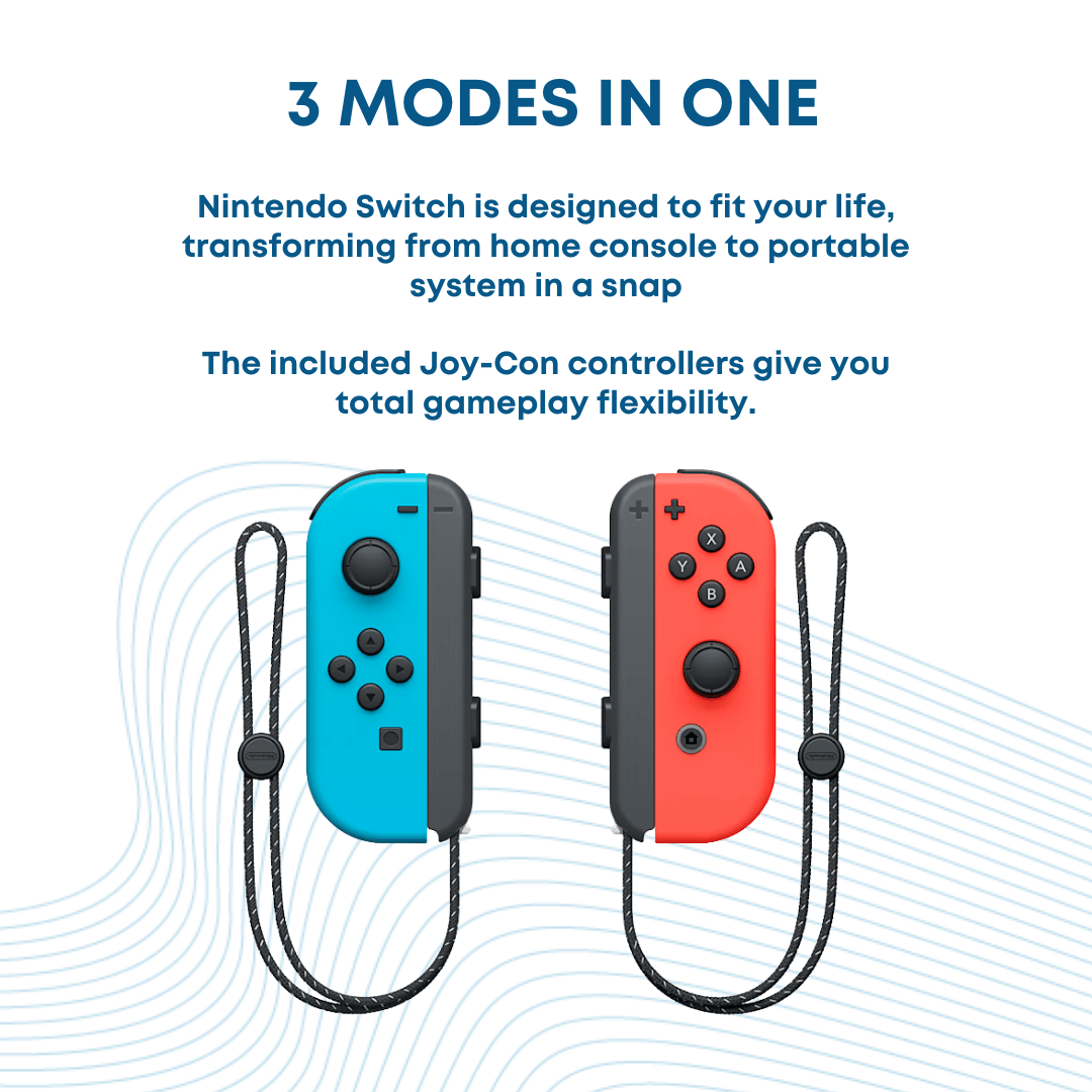 NEW (Sealed)Nintendo Switch (OLED Model) - Neon Blue/Neon Red - Phones From Home