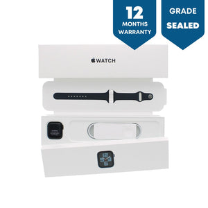 New/Sealed Apple Watch SE 2nd generation GPS & Cellular 40mm Midnight Aluminium Case with Midnight Sport Band - Regular - Phones From Home