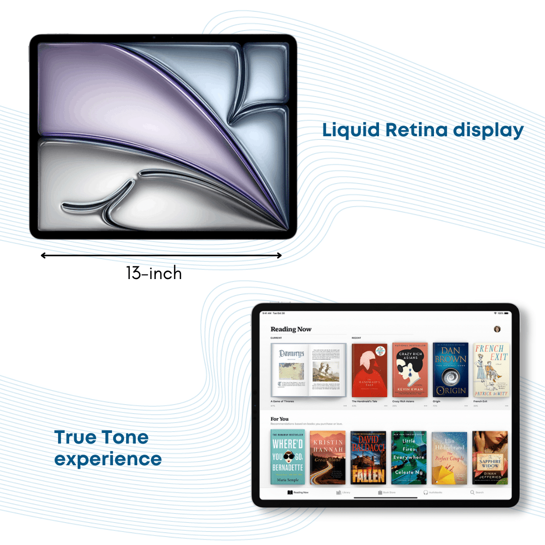 SEALED New Apple iPad Air 13 - inch (M2): Liquid Retina display, 128GB, Landscape 12MP Front Camera/12MP Back Camera, Wi - Fi 6E + 5G Cellular with eSIM, Touch ID, All - Day Battery Life - Space Grey - Phones From Home