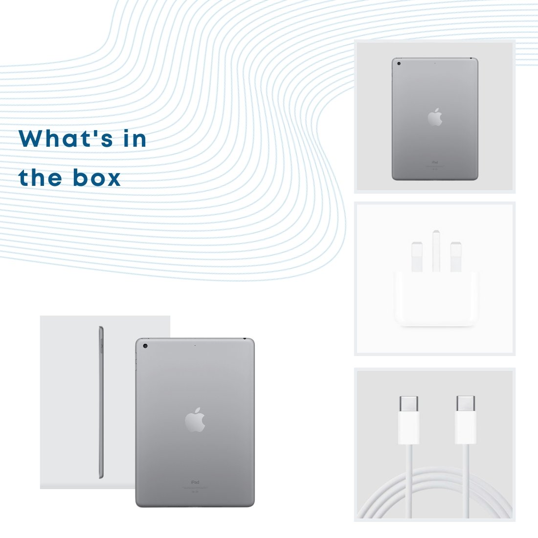 2021 Apple iPad (10.2-inch iPad, Wi-Fi 64GB) - Space grey (9th Generation) - Phones From Home