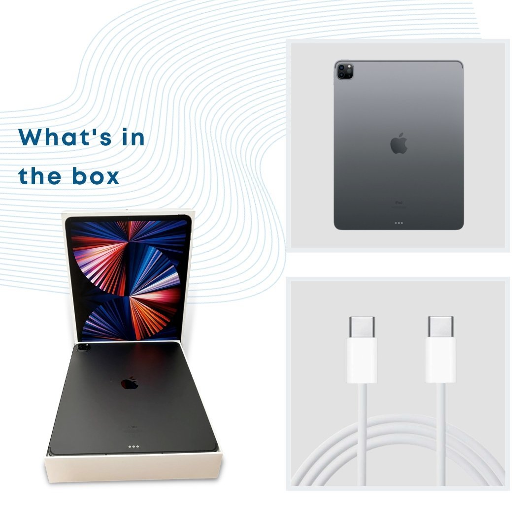 2021 Apple iPad Pro (12.9-inch, Wi-Fi,Cellular 128GB) - Space Grey (5th Generation) - Phones From Home