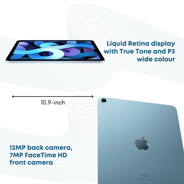 2022 Apple 10.9-inch iPad Air (Wi-Fi + Cellular, (64GB) - Blue (5th Generation) - Phones From Home