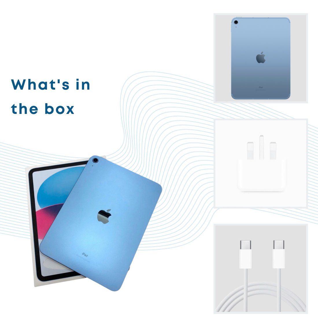 2022 Apple 10.9-inch iPad (Wi-Fi,Cellular 64GB) - Blue (10th generation) - Phones From Home
