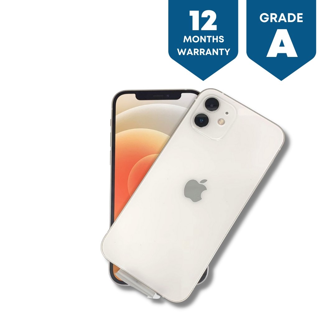 Apple iPhone 12 (64GB) - White - Phones From Home