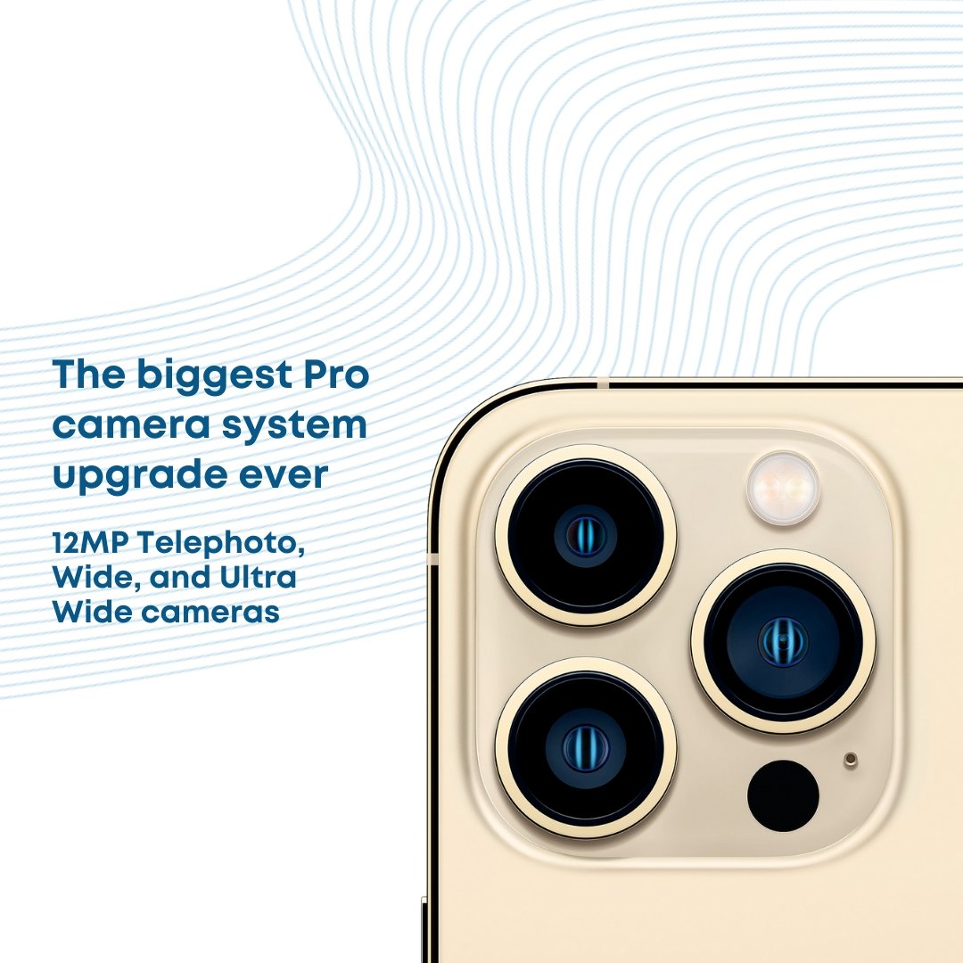 Apple iPhone 13 Pro Max (128GB) - Gold - Phones From Home