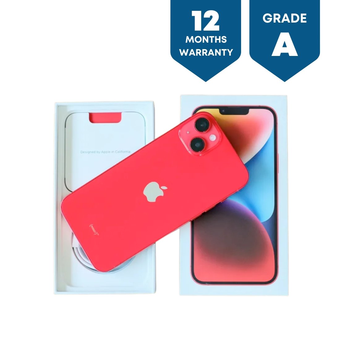 Apple iPhone 14 (128GB) - Red - Phones From Home