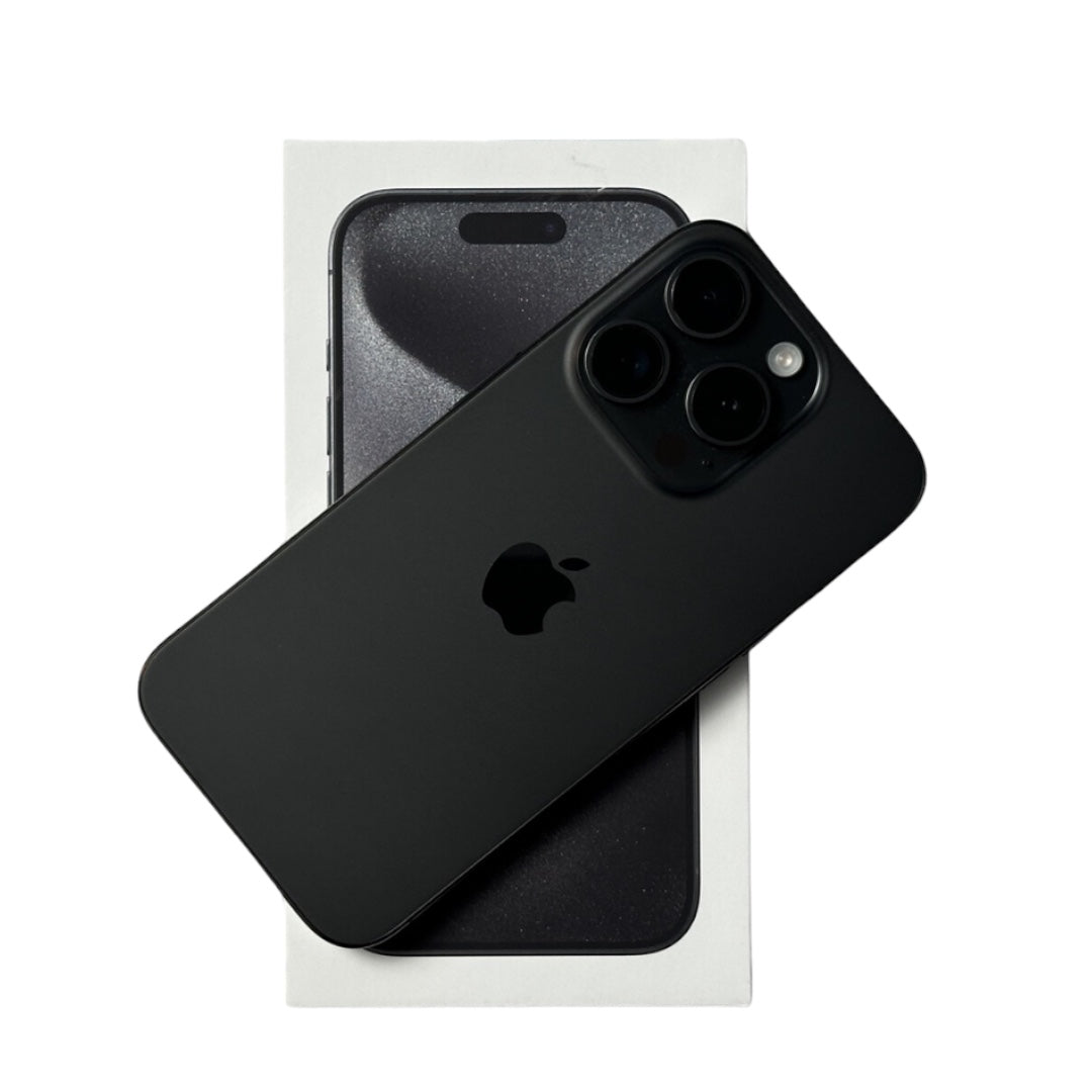 Apple iPhone 15 Pro (256GB) - Black Titanium - Phones From Home