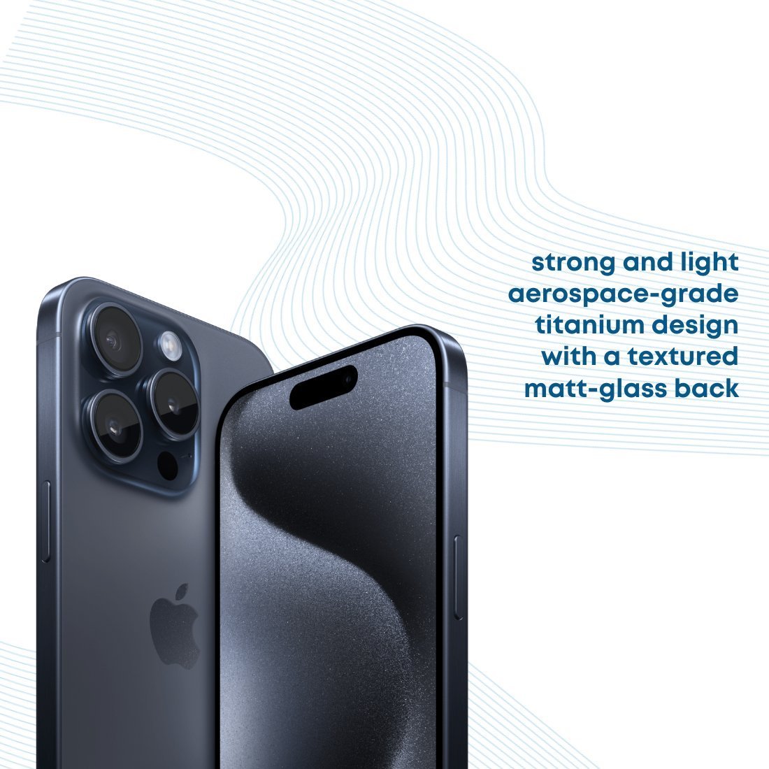 Apple iPhone 15 Pro Max (256GB) - Blue Titanium