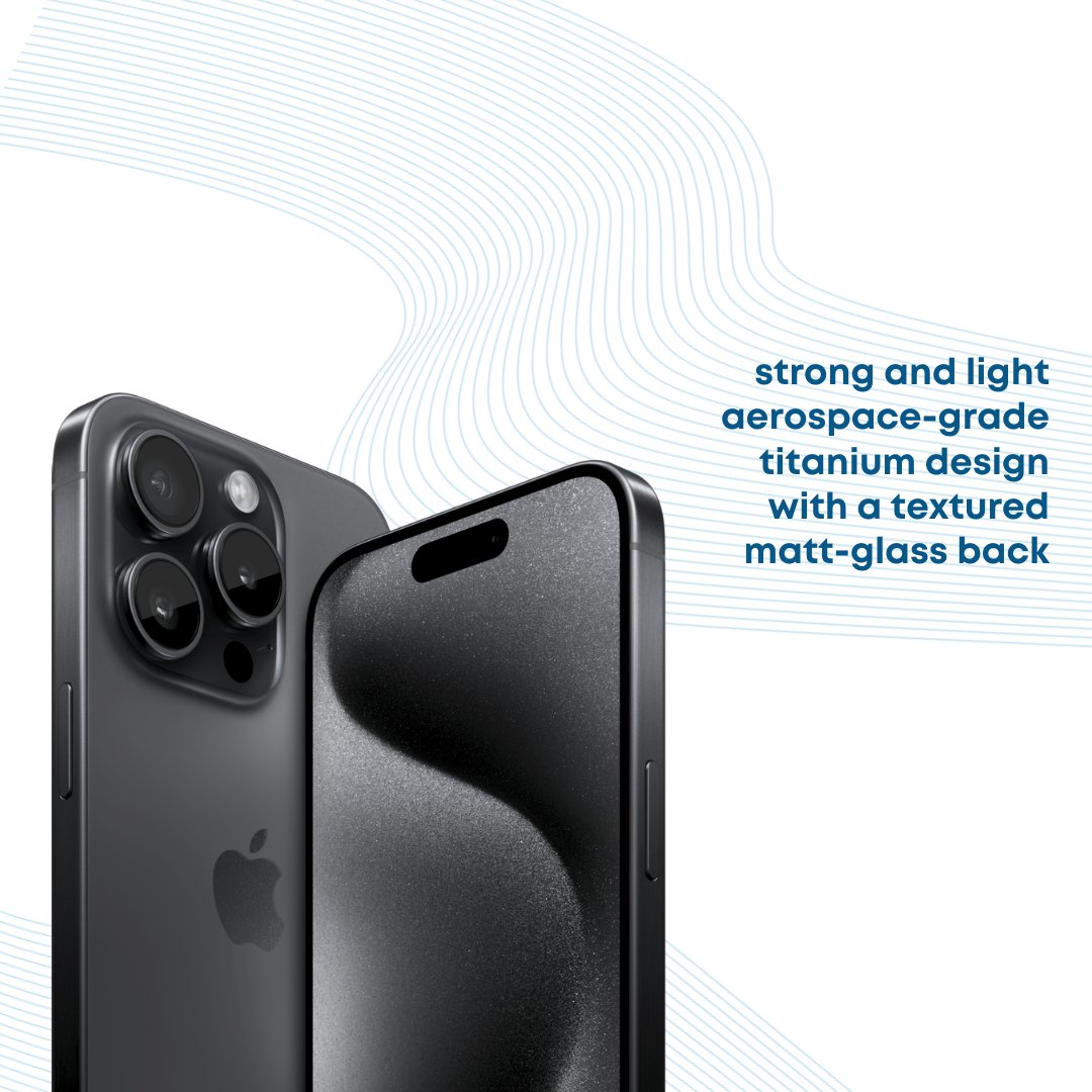 Apple iPhone 15 Pro Max (512GB)- Black Titanium - Phones From Home