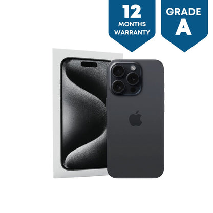 Apple iPhone 15 Pro Max (512GB)- Black Titanium - Phones From Home