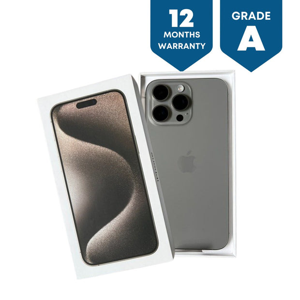 Apple iPhone 15 Pro Max (512GB)- Natural Titanium - Phones From Home