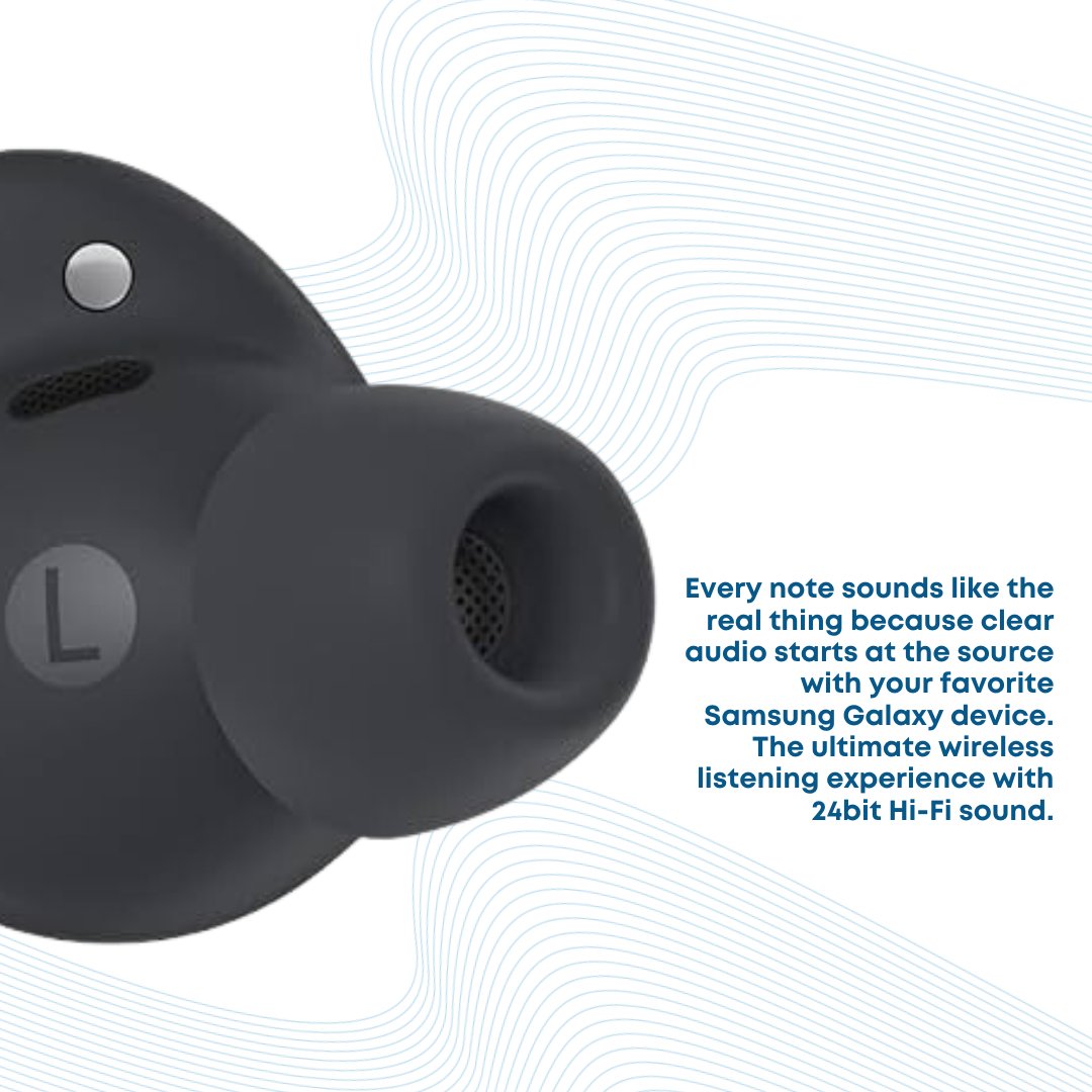 Samsung Galaxy Buds2 Pro Wireless Earphones with Active Noise Cancelling, Graphite (UK Version) - Phones From Home