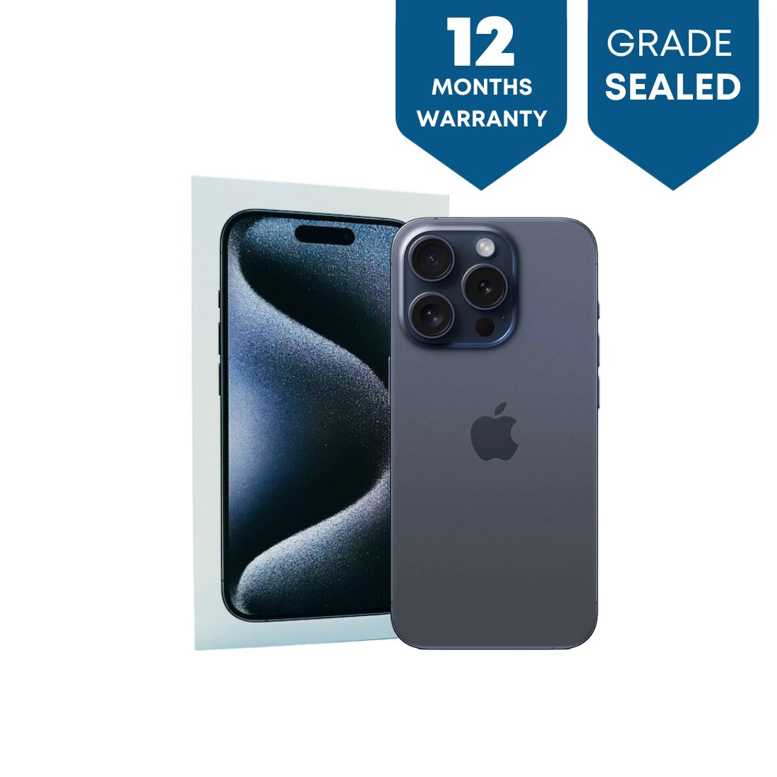 Sealed | Apple iPhone 15 Pro Max (256GB) - Blue Titanium - Phones From Home