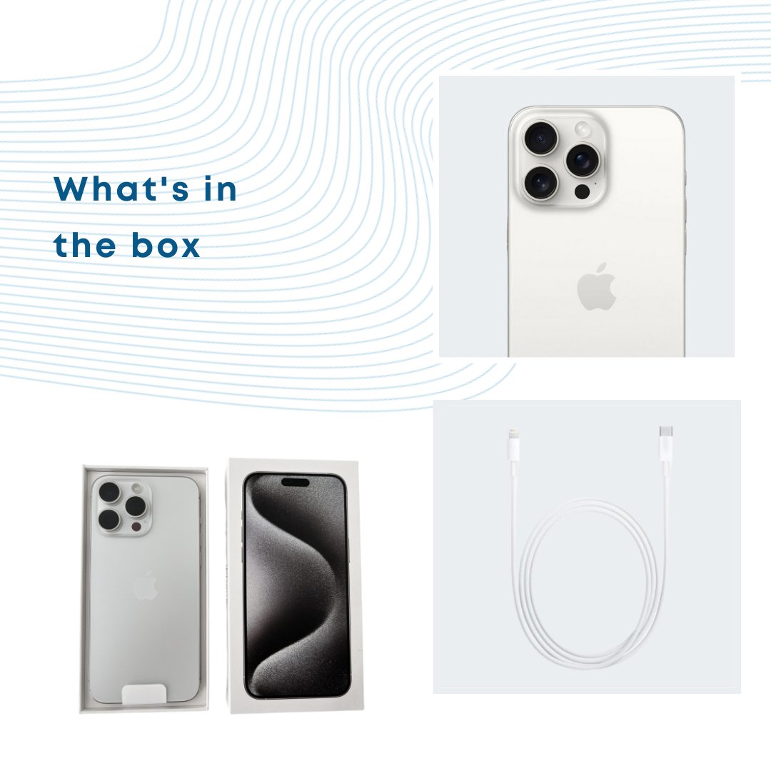 Sealed | Apple iPhone 15 Pro Max (256GB)- White Titanium - Phones From Home